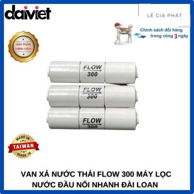 Van Xả Nước Thải Flow 300 Máy Lọc Nước Đầu Nối Nhanh ĐÀI LOAN - Hàng chính hãng