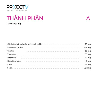 [VOUCHER 200K & TẶNG 5 TÚI PV ZIP] Thực Phẩm Sức Khoẻ BR+A+S2S | V Alphabet - Trí não, Thị lực & Chống oxy hoá - PROJECT V - Xuất xứ Pháp, Hàng Chính Hãng