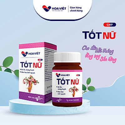 Cân bằng nội tiết tố nữ bổ huyết điều hoà kinh nguyệt Tốt Nữ Hoa Việt hộp 60 viên