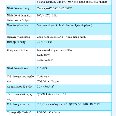 Máy Lọc Nước Điện Giải Ion Kiềm ROBOT IonKing 1314 Chế Độ Nóng Nguội Lạnh 13 Tấm Điện Cực Titanium Phủ Platinum - Hàng Chính Hãng