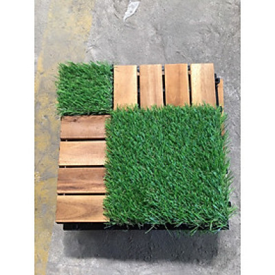 Gạch lát sàn, vỉ lát sàn ECOHUB bằng gỗ rắn chắc, kích thước 30x30cm