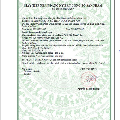PQA Mỡ Máu là dược phẩm thảo dược có tác dụng tư âm, mát huyết, hỗ trợ ngăn ngừa mỡ máu, hạn chế  Cholesterol toàn phần, hỗ trợ ngăn ngừa xơ vữa mạch máu.