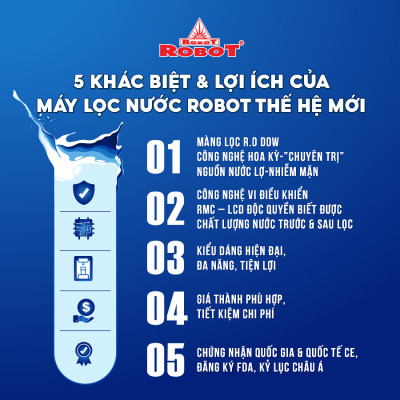 MÁY LỌC NƯỚC ROBOT LỌC NƯỚC LỢ - NHIỄM MẶN RL-9GN - Hàng Chính Hãng