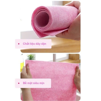 Bộ 3 Khăn Lau Xơ Dừa Thấm Hút Nhanh, Dùng Cho Bếp và Nhà Tắm - HÀNG CHÍNH HÃNG MINIIN