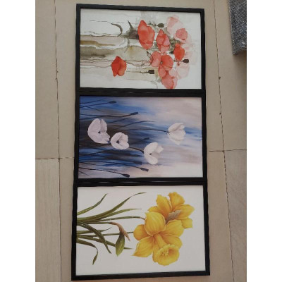 Tranh canvas treo tường cao cấp 3 hoa