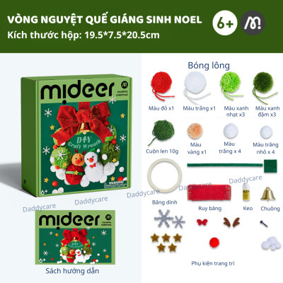 Vòng nguyệt quế noel Mideer Christmas wreath quà giáng sinh cho bé