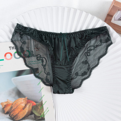 Combo 5 Quần Lót Nữ Lụa Bóng Phối Ren Cao Cấp Q8093 – Mềm Mịn, Sang Trọng, Co Giãn 4 Chiều