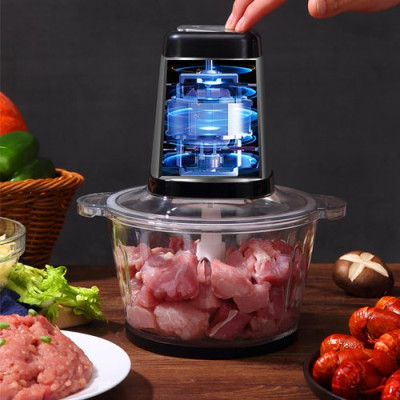 Máy Xay Thịt Cối Thủy Tinh BST-3124 - Hàng Chính Hãng