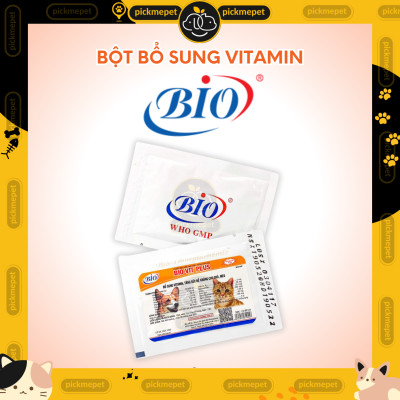 Bio Vit Plus - Bột Bổ Sung Vitamin Tăng Đề Kháng Cho Chó Mèo (5g)  Bio Vitamin Plus