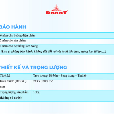 Máy Lọc Nước Điện Giải Ion Kiềm Robot IonSmart 38 Chức Năng Nóng Thông Minh Tạo 8 Loại Nước Điện Giải Để Bàn Treo Tường - Hàng Chính Hãng