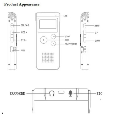 KHUYẾN MÃI KHỦNG, SỐ LƯỢNG CÓ HẠN - ROGTZ - Máy ghi âm kỹ thuật số SK012 8GB Pin lithium 30 giờ Vỏ chống va đập Hỗ trợ thẻ nhớ 128Gb Ghi âm cuộc họp, hội thảo, bài giảng giờ 7 chế độ EQ USB2.0 Kết nối dễ dàng Hàng Chính Hãng