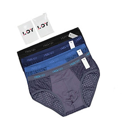 Hộp 5 quần lót tam giác - Quần Sịp Nam thông hơi thoáng khí kháng khuẩn xuất Nhật