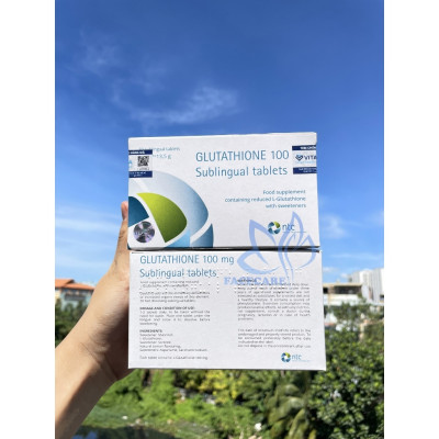 Viên ngậm trắng da Glutathione 100mg Sublingual Tablets