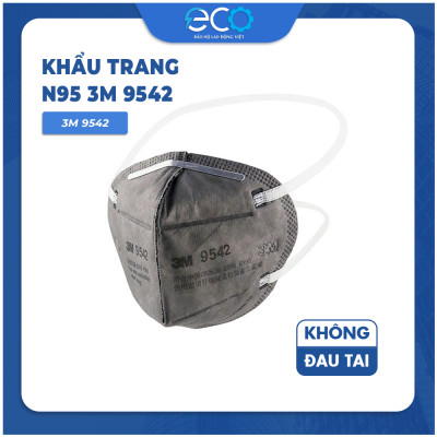 Khẩu trang 3M 9542, có dây đeo qua gáy, đạt chuẩn N95
