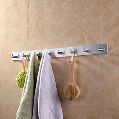 Thanh treo quần áo 8 chấu inox 304 dán tường Hobby Home Decor 8TV160