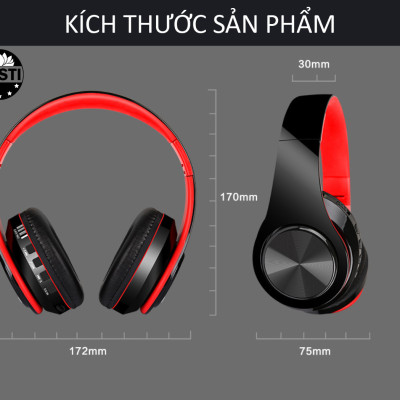 Tai Nghe Chụp Tai Bluetooth Chống Ồn GS-H3 Cao Cấp, Headphone Bluetooth Chụp Tai Có Mic Đàm Thoại Tiện Lợi, Tai Nghe Bluetooth Không Dây Pin Cực Khỏe Bluetooth 5.0 Cao Cấp - Hàng Chính Hãng