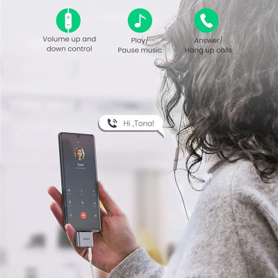 Ugreen UG70311CM231TK PD 30W vỏ nhôm Usb type c sang 3.5mm 110dB có chipset samsung ipad pro - HÀNG CHÍNH HÃNG