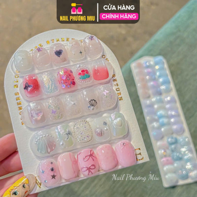 Set 50 Thanh Gắn Móng Mẫu Đầu Vuông Tròn Bằng Nhựa Mica Làm Nail, Trưng Bày Nailbox Chuyên Nghiệp, Cho Salon Và Cá Nhân Nữ Women
