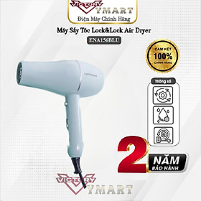 Máy Sấy Tóc Lock&Lock air dryer ENA144BLU (Model 2023) - Hàng Chính Hãng