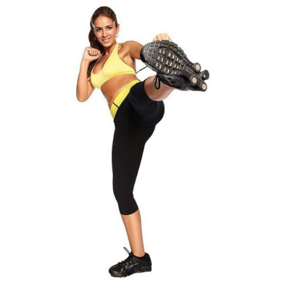 Quần sinh nhiệt tan mỡ bụng và đùi màu đen