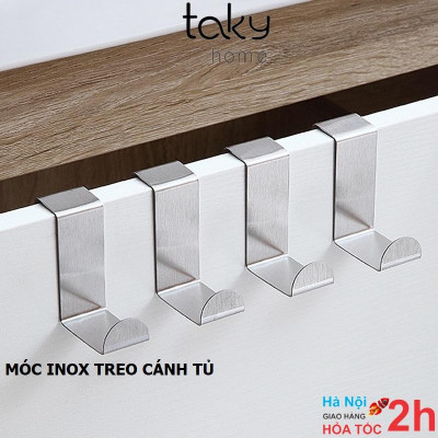 SET 2 Móc Inox, Treo Đồ Đa Năng Hình Chữ Z Chắc Chắn, Móc Gài Sau Cánh Tủ Bếp, Đa Năng Tiện Dụng Trong Không Gian Bếp. TakyHome 2016set2