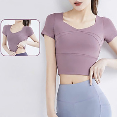 [KoSuyTu] ÁO CROPTOP TẬP YOGA – GYM TÍCH HỢP ÁO NGỰC