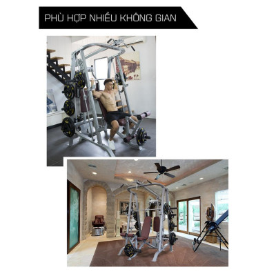 CHỈ GIAO MIỀN NAM I Giàn tạ đa năng KINGSPORT BK-399 Pro đa năng, khung sườn bằng thép Oval không rỉ, thiết kế ghế tự điều chỉnh tăng giảm với 7 cấp độ