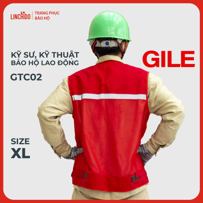 Áo Gile Bảo Hộ Lao Động Vải Thành Công Cao Cấp Dành Cho Kỹ Sư, Kỹ Thuật Mã GTC02