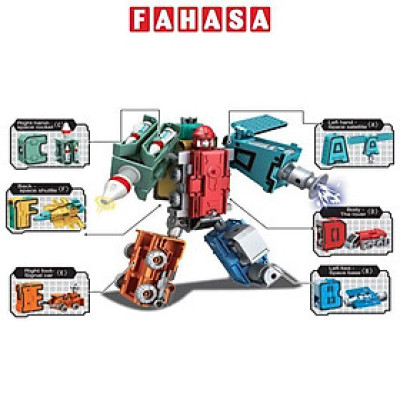 Đồ Chơi Lắp Ráp Robot Chữ Từ A Đến F - Vecto VT8195-1