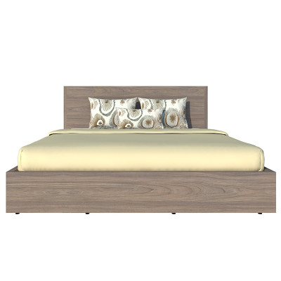Giường ngủ cao cấp Tundo màu xám 140cm x 200cm