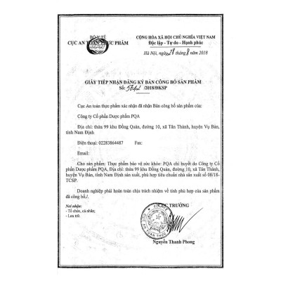 Chỉ Huyết PQA Thành Phần Từ Thiên Nhiên Hỗ Trợ Thanh Nhiệt, Cầm Máu Và Hạn Chế Xuất Huyết Hộp 125ml