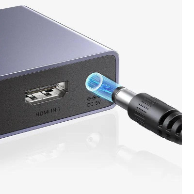 Ugreen UG15604CM624TK 8K60Hz v2.1 hdmi 3 vào 1 ra có kèm remote hỗ trợ độ phân giải cao 4K120Hz có cáp nguồn USB-A to C dài 1.5M Bộ gộp HDMI - HÀNG CHÍNH HÃNG