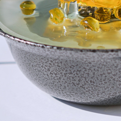 Thác Nước Phong Thủy Ngọc Cát Tam Tài Trang Trí Decor Phòng- Art house_ Hàng chính hãng