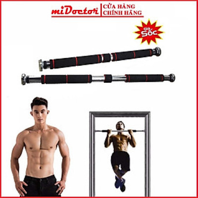 Xà Đơn Treo Tường Gắn Cửa Đa Năng Độ Dài Tùy Chỉnh Giúp Bạn Tập Gym, Tập Cơ Bụng, Cơ Vai, Cơ Xô 60-120Cm - Chính Hãng miDoctor (Màu Ngẫu Nhiên)