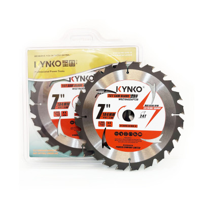 LƯỠI CƯA GỖ TCT 24 RĂNG đường kính phi Ø 184mm KYNKO WGZ184024PT20