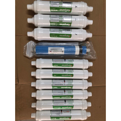 [Combo] Bộ 10 Lõi Lọc KANGAROO KG100HK - Lõi thô 123 , RO 2012-100G , Bộ 6 Lõi chức năng, Hàng Chính hãng.