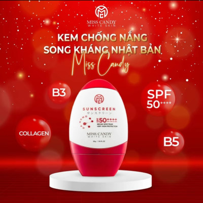 [MISS CANDY] Bộ 3 Sản Phẩm Trắng Da Mờ Thâm, Sạm, Nám, Tàn Nhang MISS CANDY Gồm Serum HA Peptide 30ml + Kem Nám Sâm Nhung Hoàng Kim 25g + Kem Chống Nắng Dưỡng Trắng Da 50g - Gia Tuệ House
