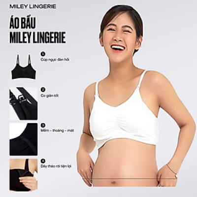 Áo Ngực Tháo Khóa Trước Vải Sợi Thiên Nhiên Cao Cấp Miley Nature Miley Lingerie BRB0203