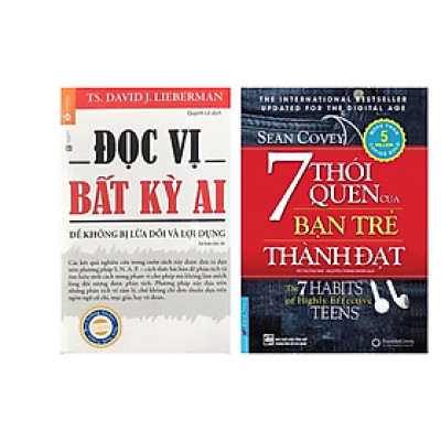 Combo 2 cuốn sách Tư Duy - Kĩ Năng Sống : 7 Thói Quen Của Bạn Trẻ Thành Đạt (Tái Bản 2019) +  Đọc Vị Bất Kỳ Ai (Tái Bản 2019)
