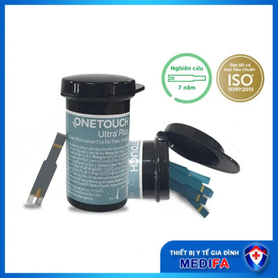 Combo 25 que thử đường huyết One Touch Ultra Plus và 25 kim lấy máu One Touch Delica Plus, Hàng chính hãng