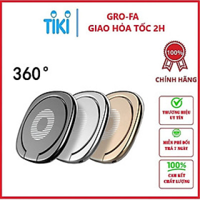 Combo 3 Nhẫn Điện Thoại Gấp Gọn Giúp Hạn Chế Rơi Vỡ Điện Thoại Xoay 360 Độ - Hàng chính hãng 
