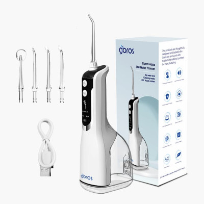 Máy Tăm Nước Cầm Tay GOROS Aqua 360 Water Flosser - Hàng Chính Hãng