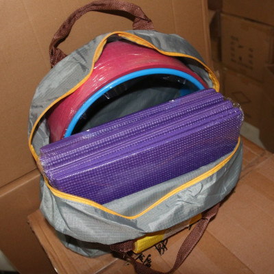 Vòng tập yoga 33cm (tặng kèm túi đựng tiện dụng)- Đen Xanh Ngọc