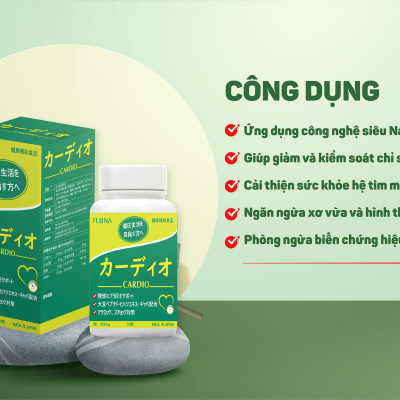 Viên hạ huyết áp Cardio Nhật Bản - Lọ 80  viên