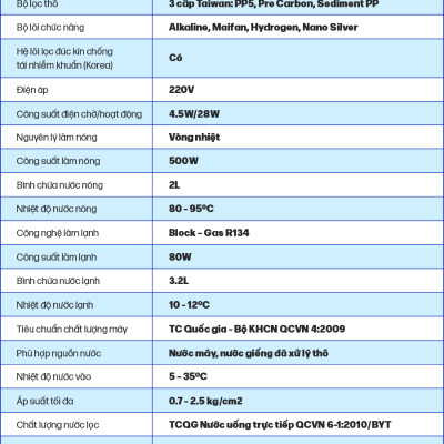 Máy Lọc Nước ROBOT Nóng Nguội Lạnh R.O + UF Grand Pro 539WK-UR - Hàng chính hãng