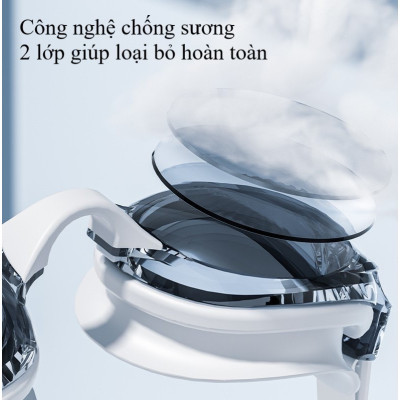 Kính bơi người lớn YU.KE S200 kính HD, chống sương, chống tia UV - nhập khẩu  ( 1 đổi 1 trong 7 ngày)Tặng Hộp