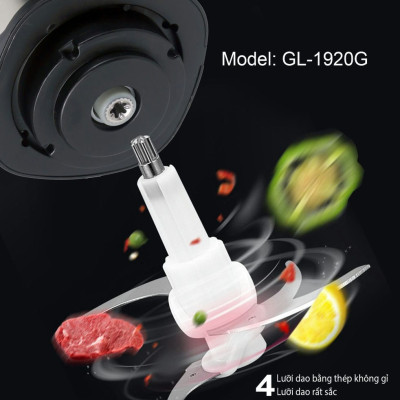 Máy xay thịt Gali GL-1920M Dung tích 2 Lít, Motor 100% bằng đồng, có 3 tốc độ xay. Hàng chính hãng chất lượng cao, bảo hành 24 tháng