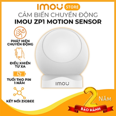 Cảm biến chuyển động Imou Motion Sensor ZP1 - Phát hiện chuyển động con người, Tạo tự động bật tắt đèn hoặc báo động, kết nối app Imou - Hàng chính hãng