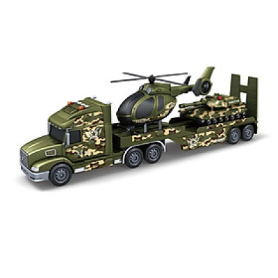 Đồ chơi - TOYSTAR - 666-70E Mô hình đồ chơi vận chuyển quân sự tỉ lệ 1:12 có đèn và âm thanh (KT 57x12x18.5cm)