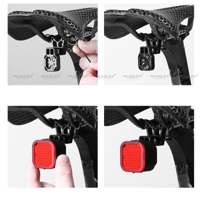 Đèn Hậu Xe Đạp Thông Minh 10 mẫu hình CYGM-2213 Chống Nước IPX6 USB Type-C Sáng Phanh tự động An Toàn Ban Đêm Auto-Stop - Mai Lee